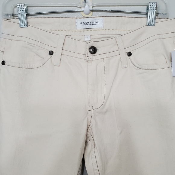 Habitual LA Bombshell Cream Low Rise Bootcut Jeans - Picture 5 of 5